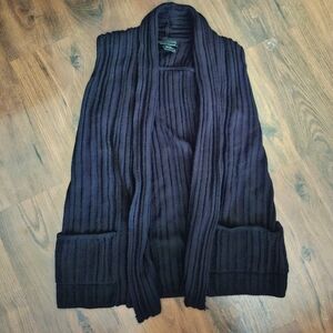 It's Our Time Sleeveless Sweater Black Size Large